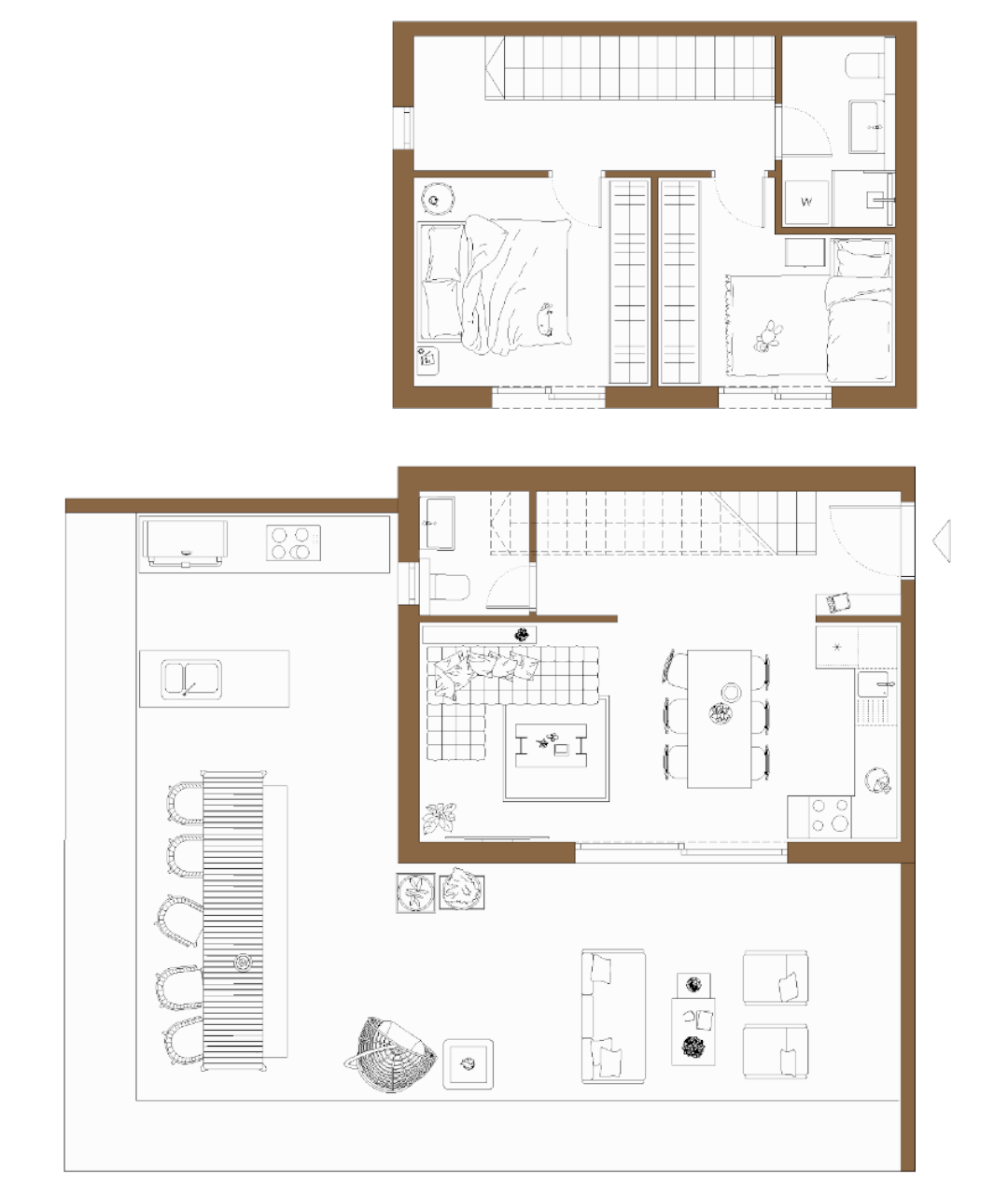 Rzut Apartament 1, Budynek A