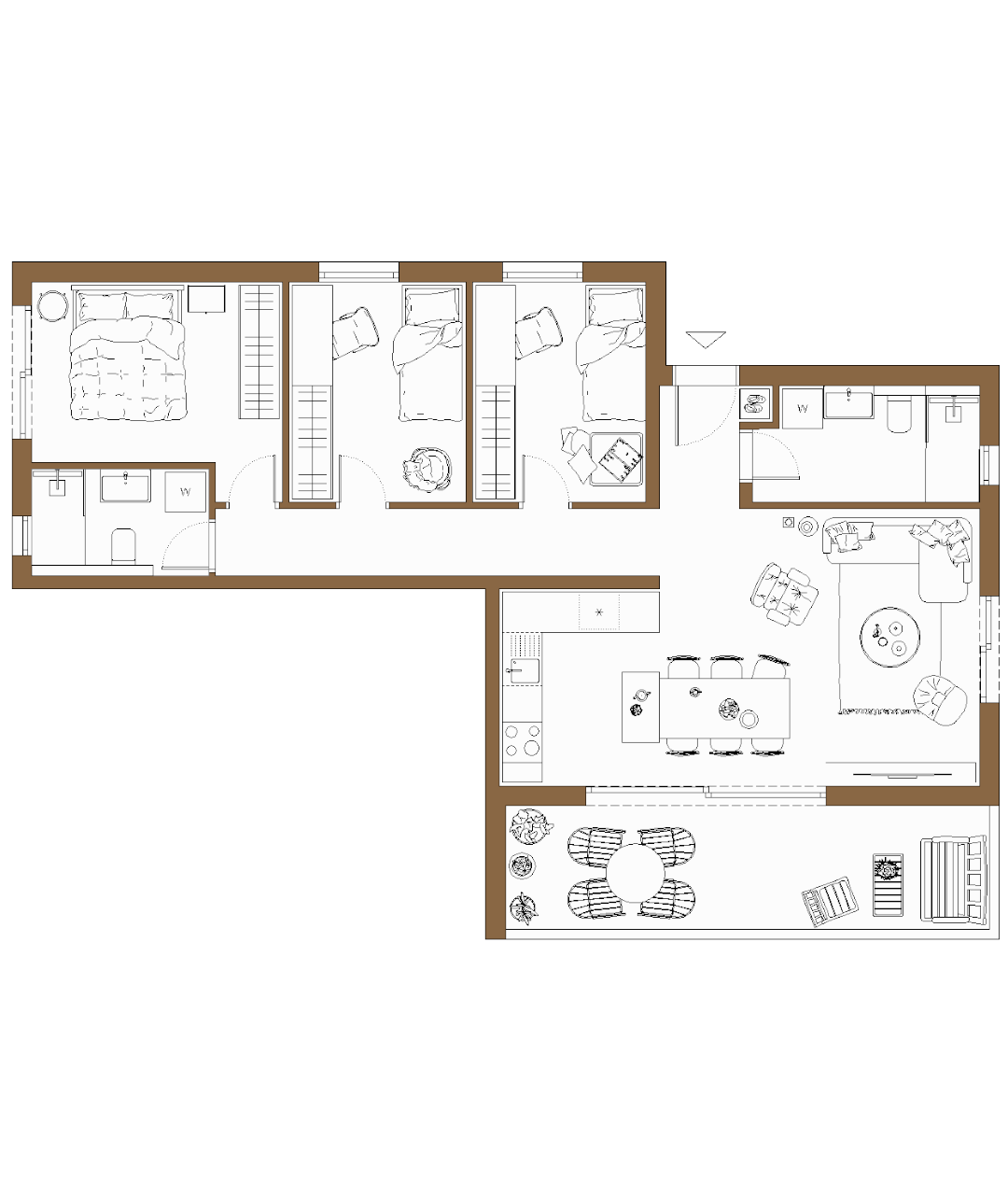 Rzut Apartament 2, Budynek A