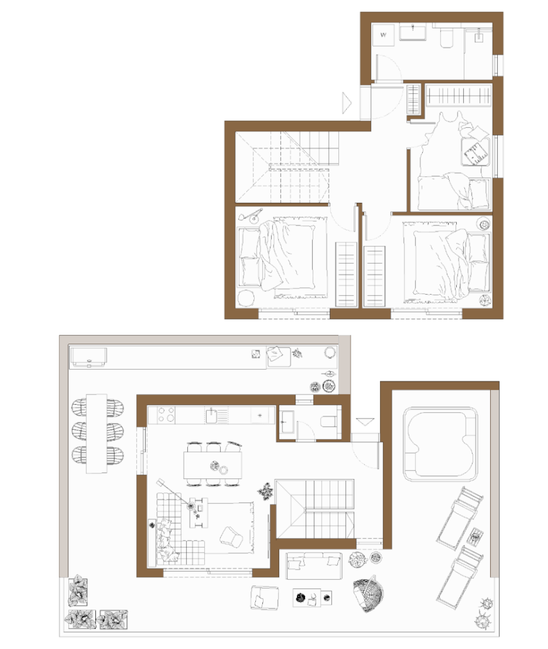 Rzut Apartament 4, Budynek A
