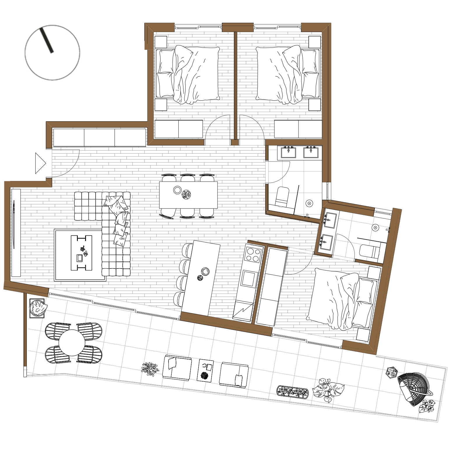 Rzut apartamentu S5