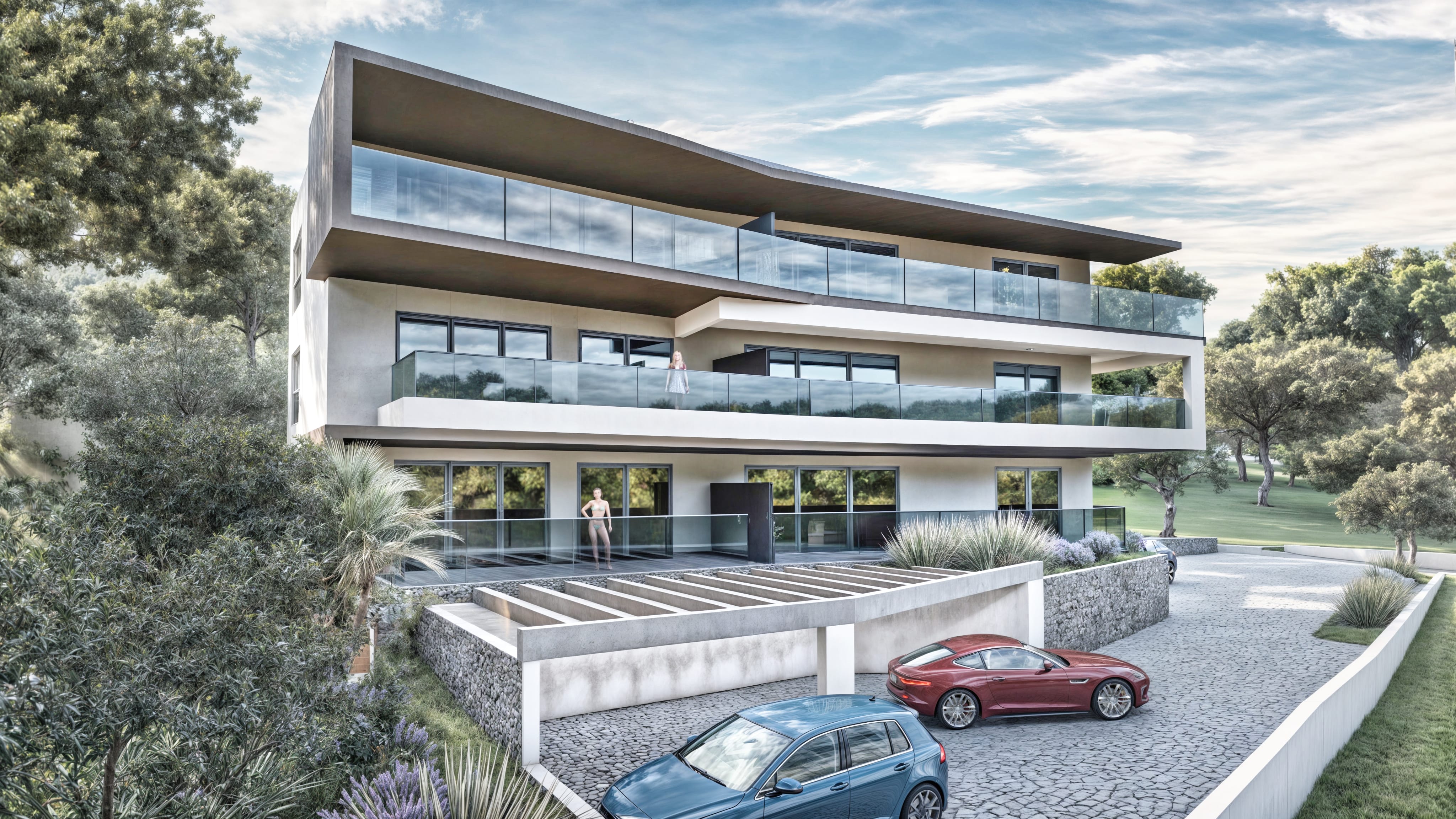 Apartamenty Stupin - elewacja budynku